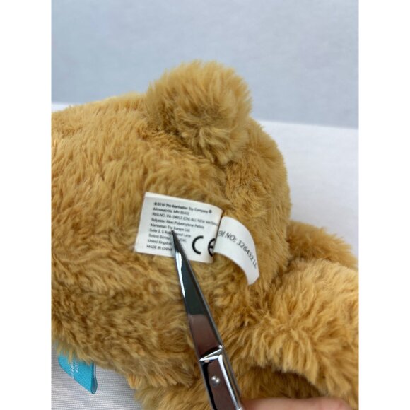 Manhattan Toy Pattern Pals Brown Bunny Rabbit Plush 12" Floral Flower Ears - Picture 8 of 9